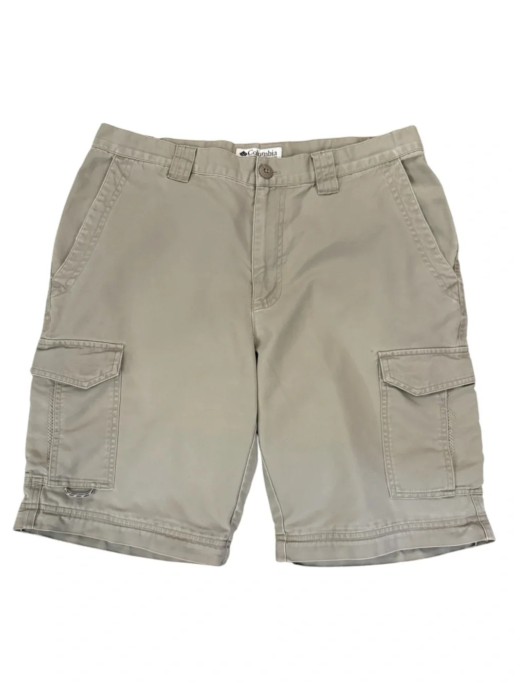 Vintage Y2K Columbia Cropped Convertible Cargo Pants 32 Zip-Off Shorts Tan